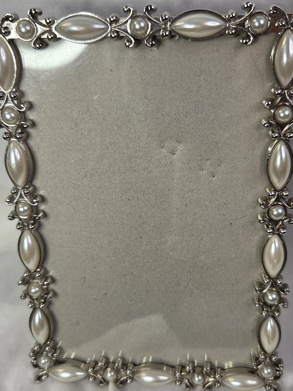 Valerie Bertinelli Silver-Tone Frame with Pearl Accents